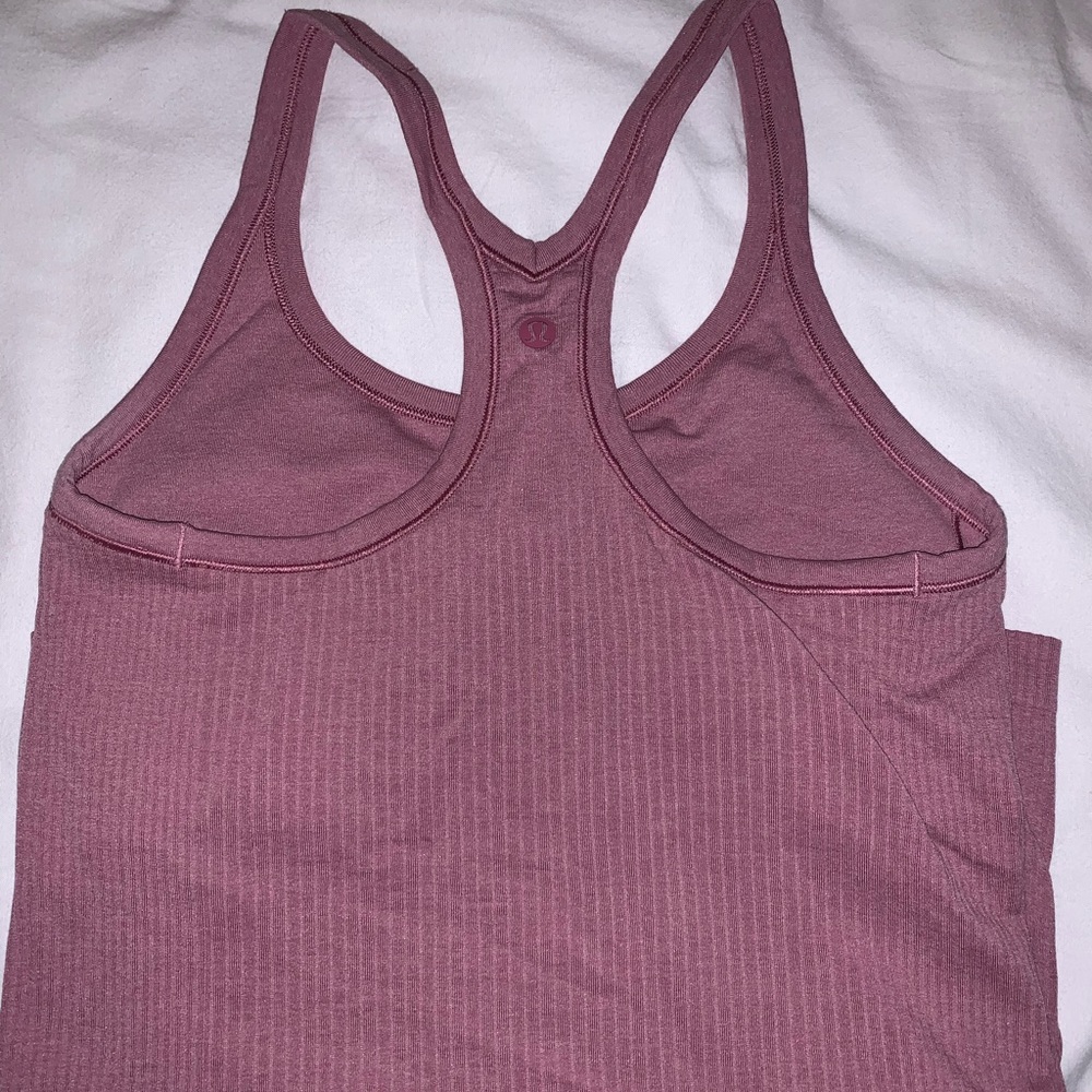 Lululemon Mauve Ribbed Tank